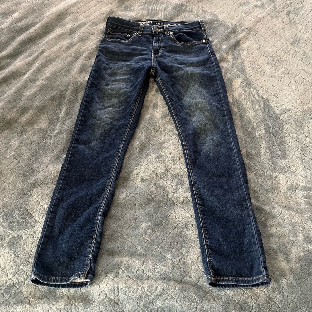 Denizen Levis 216 Skinny Fit‎ Boys Jeans Dark Wash Size 16 Regular 47976-0006